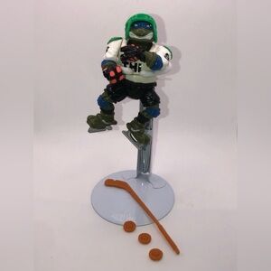 90S TMNT Slap Shot Leo Action Figure 100% Complete w Accessories